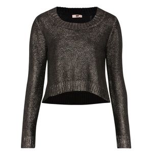 CUE | Metallic Cropped Knit